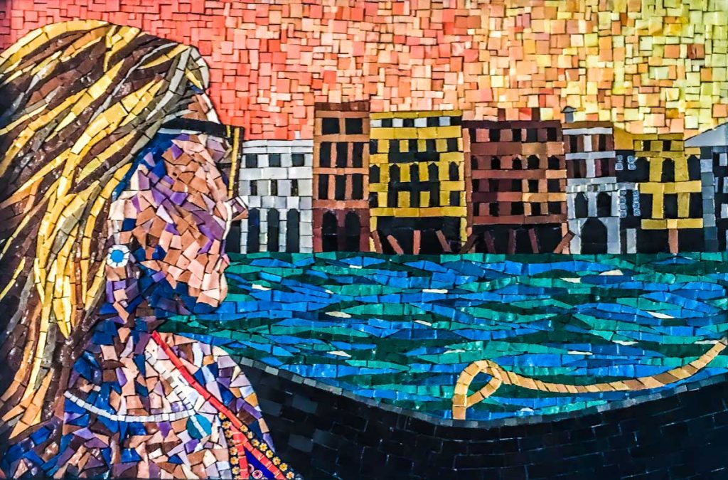 Alex in Venice
I attended a workshop at Orsoni in Venice in 2016, This is a piece I created at the workshop. 60cm x 40cm mosaic of my daughter, Alex in Venice made with gold, white gold, bronze and glass smalti.