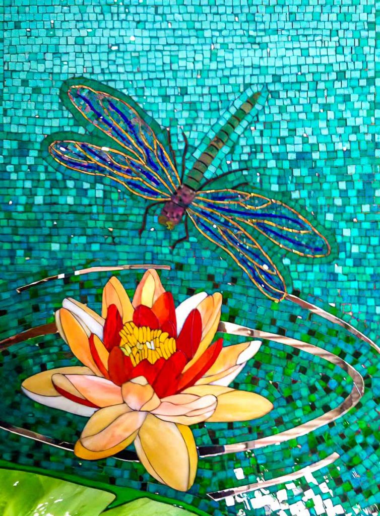 Anne Henson's Dragon Fly Mosaic