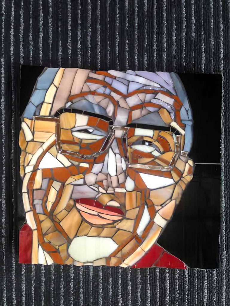 Lesley Shack's portrait of the Dalai Lama