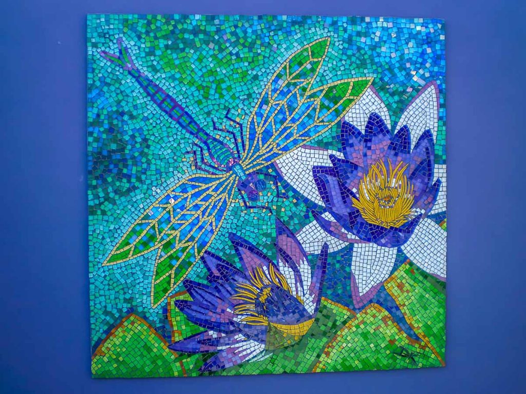 Dragon Fly and Water Lily Mosaic