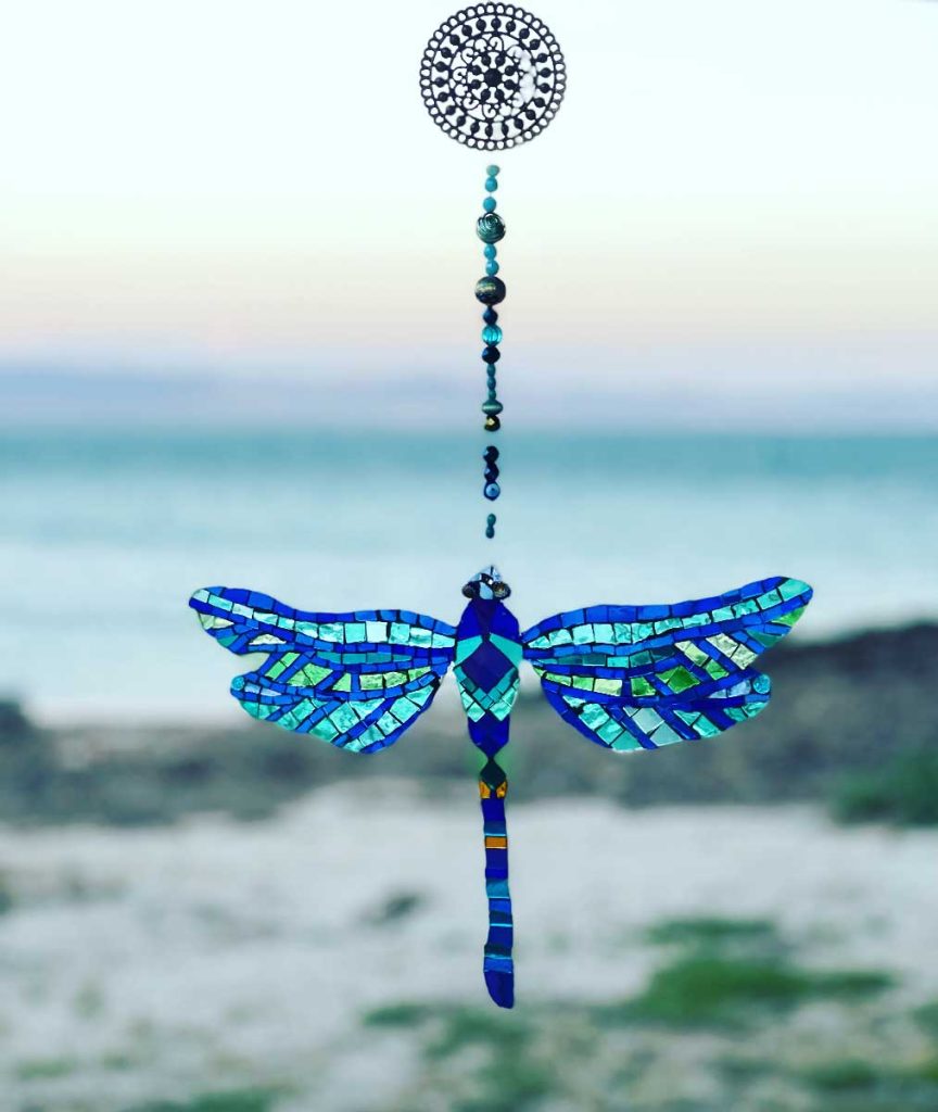 Dragonfly Mosaic Sun Catcher